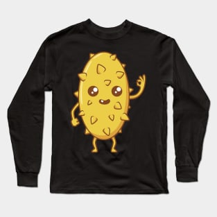 Kawaii Cartoon Kiwano Long Sleeve T-Shirt